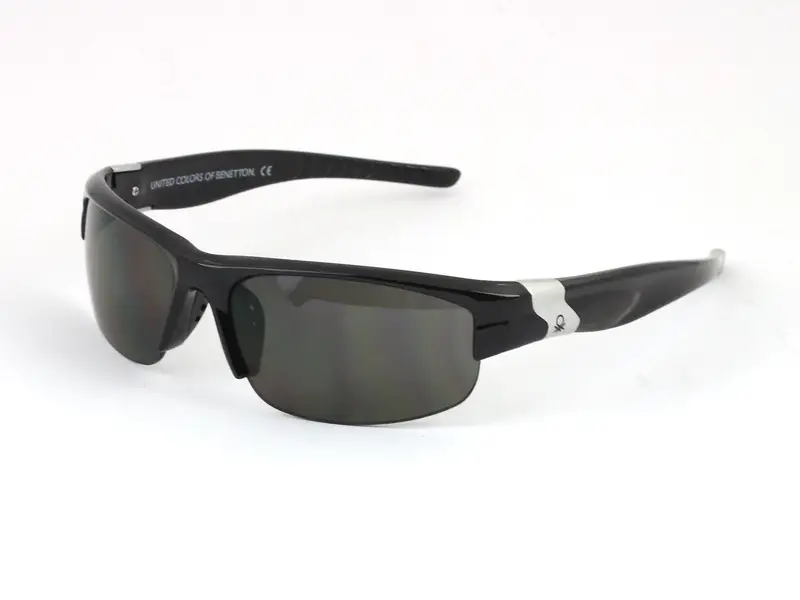 Benetton Junior Bambino BB563 05 Occhiali da sole Plastica Nero Geometrica