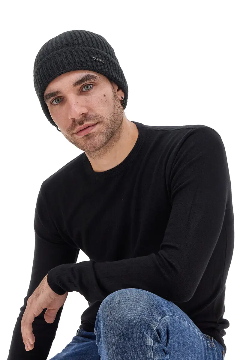 CLASS Berretto in maglia Nero Gian Marco Venturi 73116