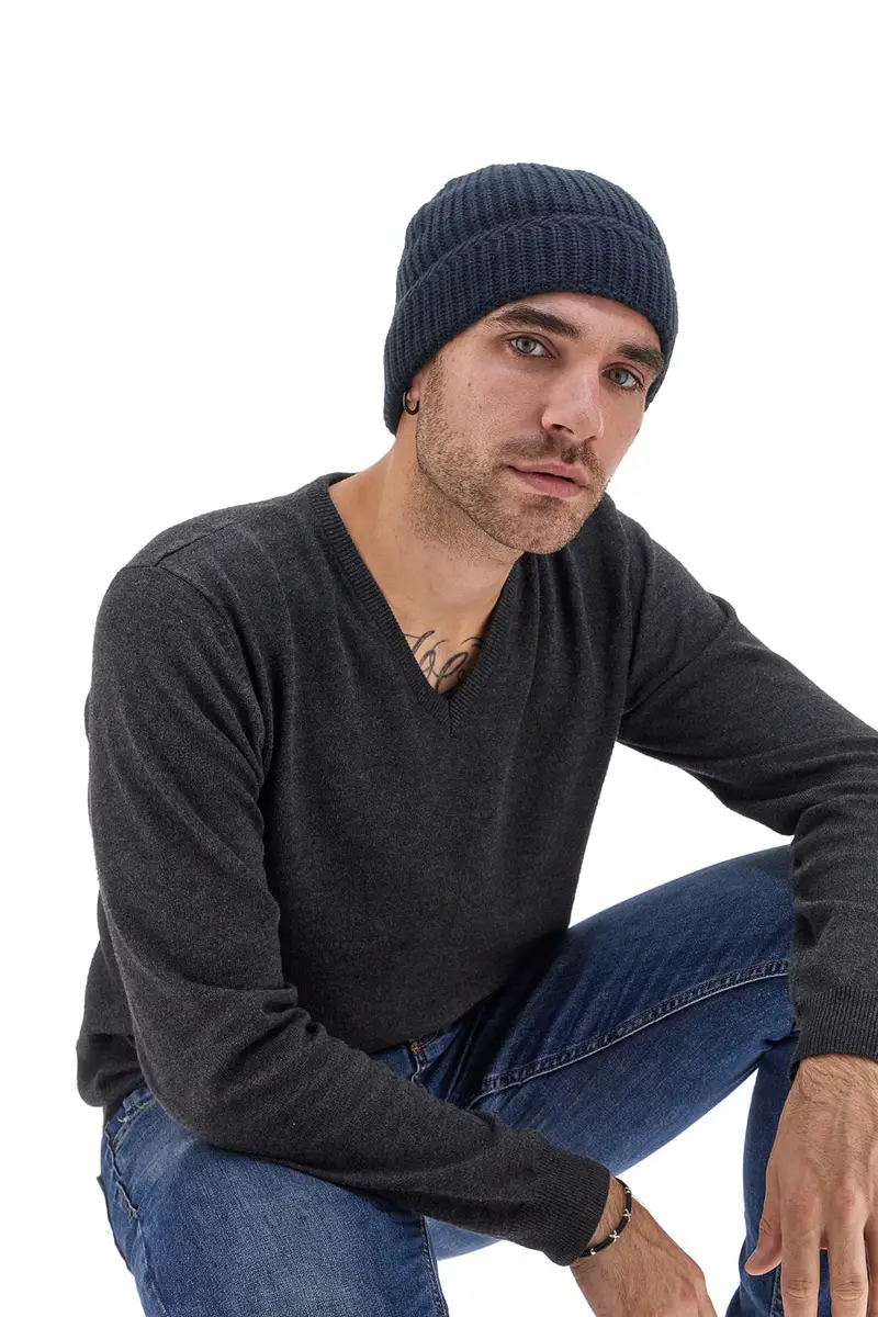 CLASS Berretto Invernale Blu Gianmarco Venturi 73116 miniatura 3