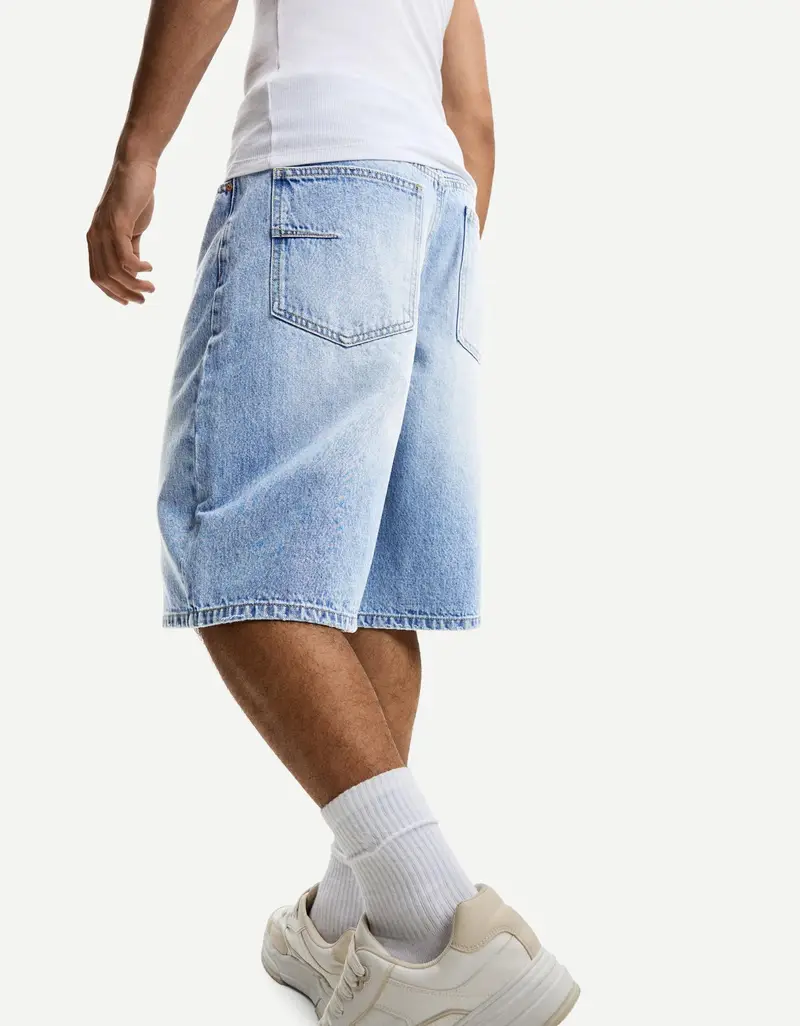 Bershka Bermuda Uomo Azzurro 2012249