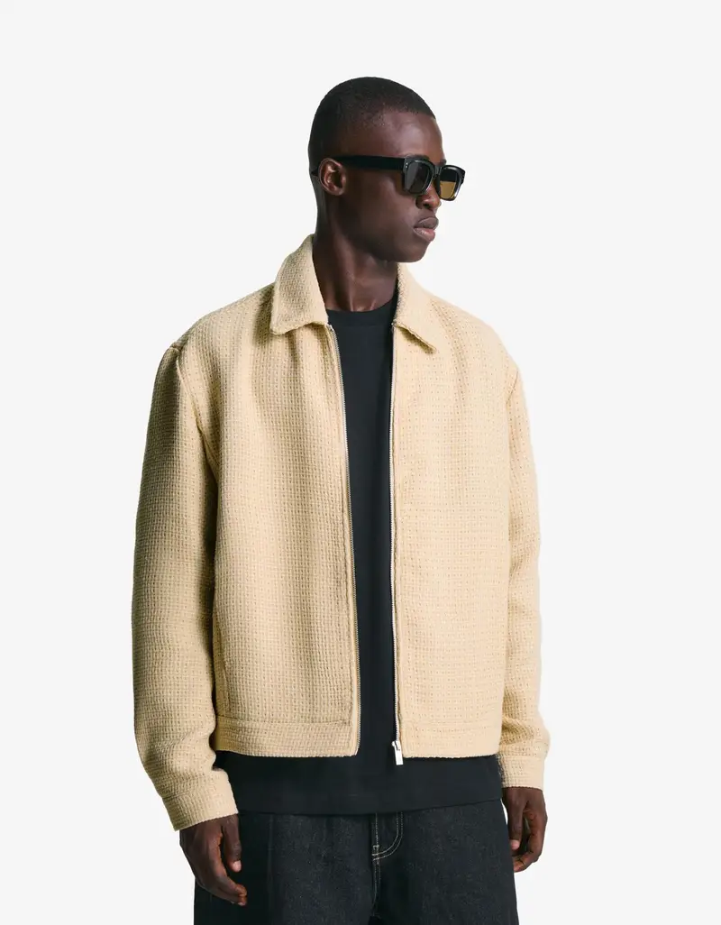 Bershka Giacca Rustica Boxy Fit Uomo S Camel