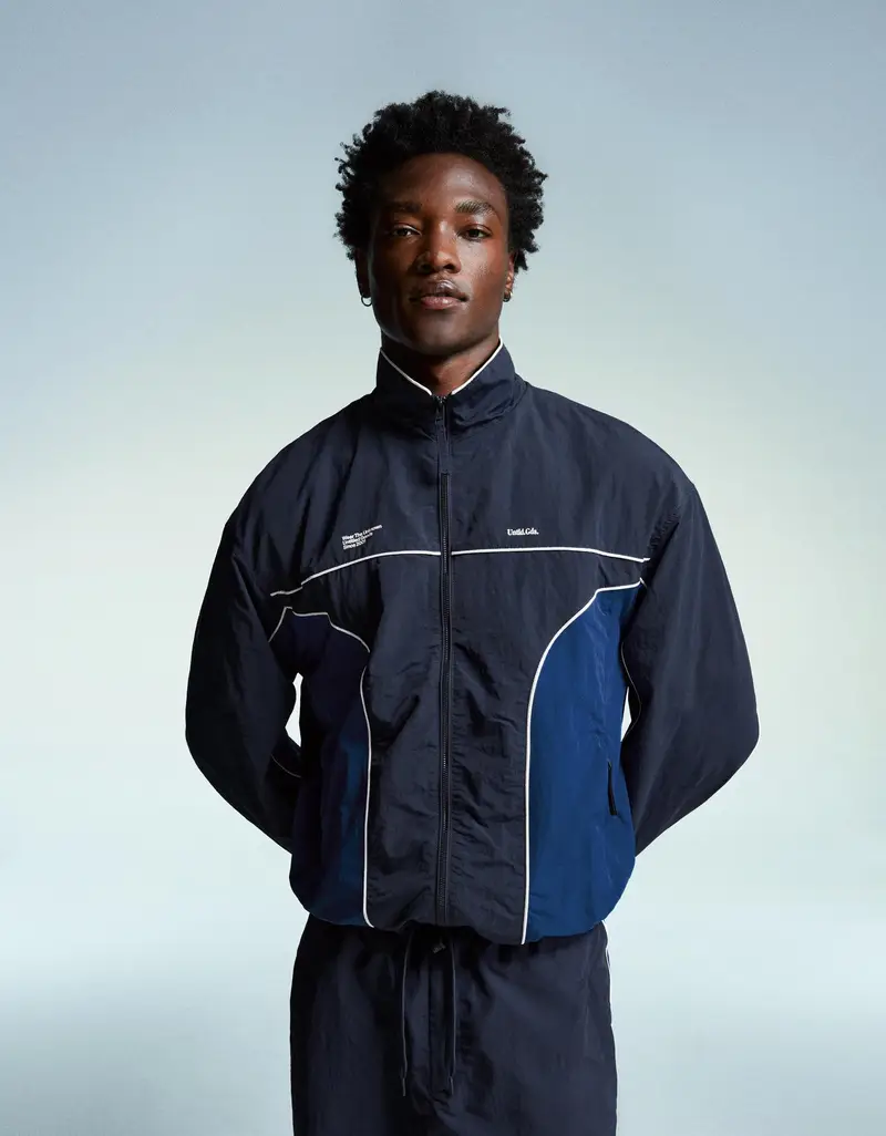 Bershka Giubbotto Tecnico Sportivo Uomo L Marino