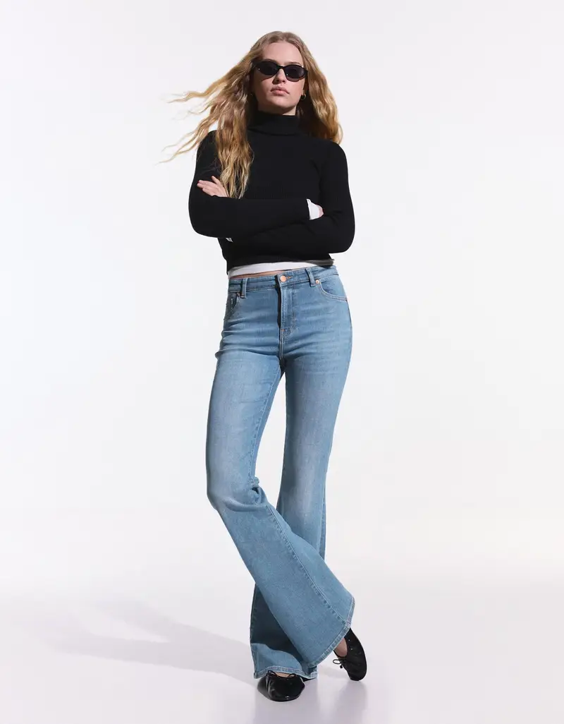 Bershka Jeans Donna Azzurro 4131304