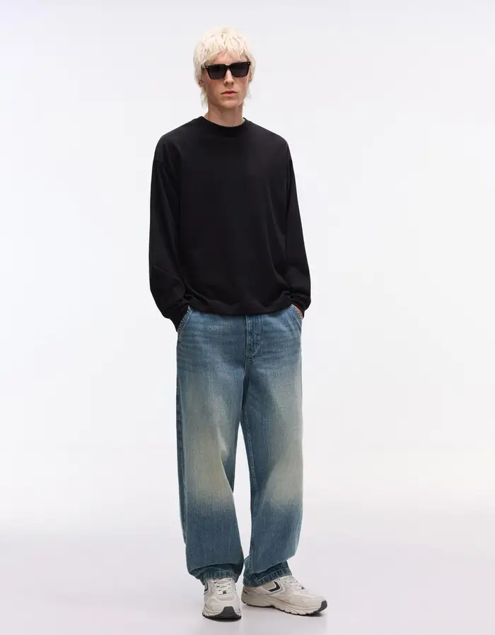 Bershka Jeans Uomo Azzurro 2061266