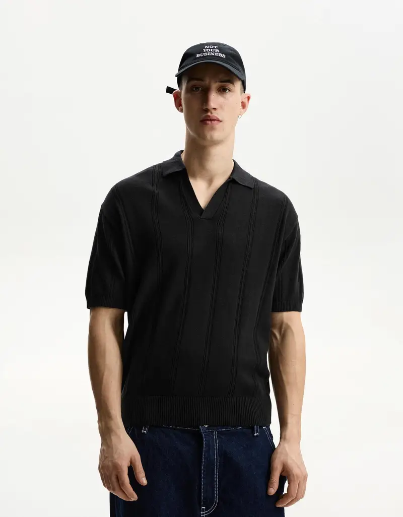 Bershka Polo Uomo Nero 2703124