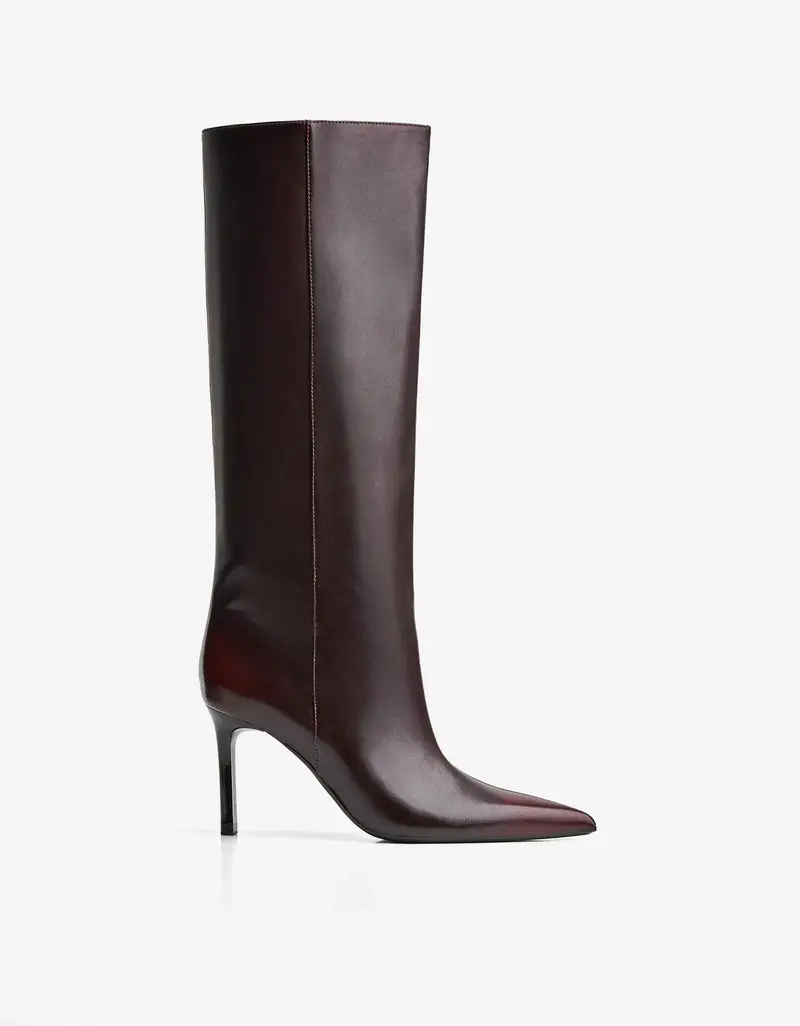 Bershka Stivali con tacco Donna Porpora 2721332