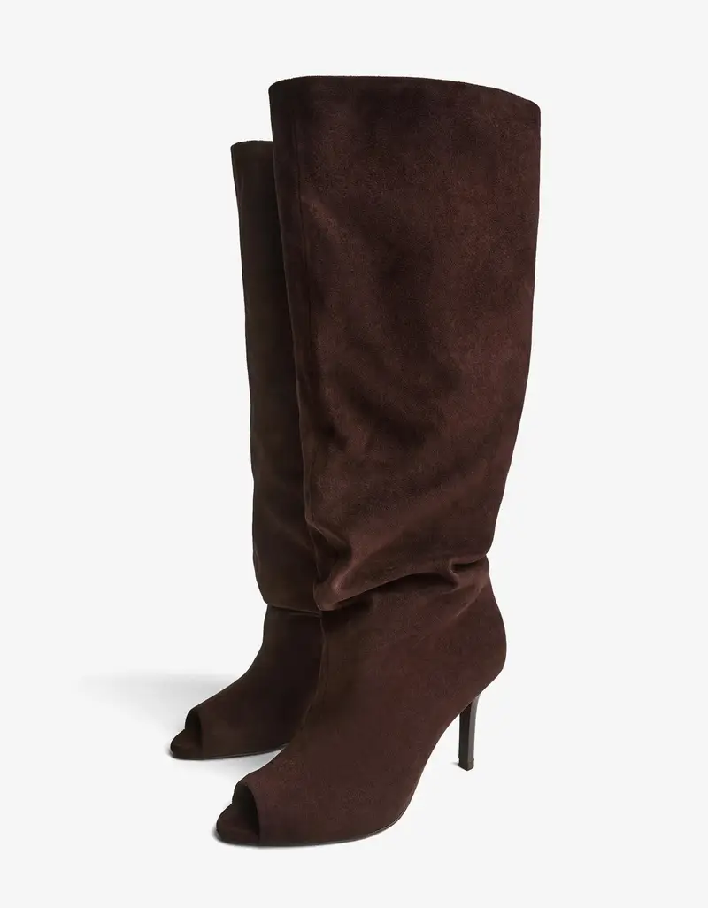 Bershka Stivali con tacco Donna Marrone 3400441