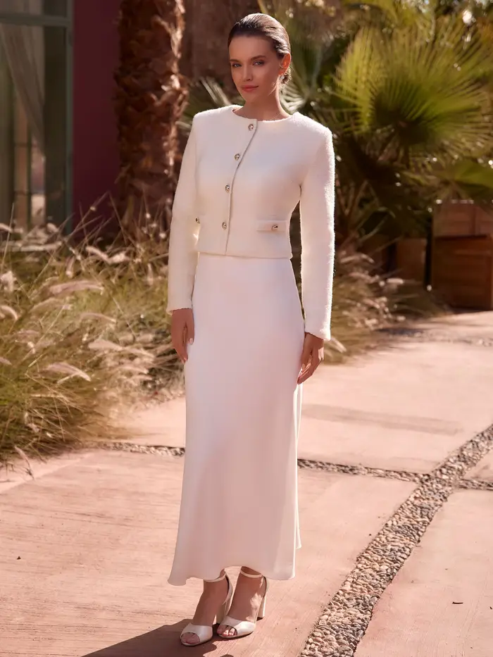 Bianco Evento Lizzie Gonna | Maat Ivory