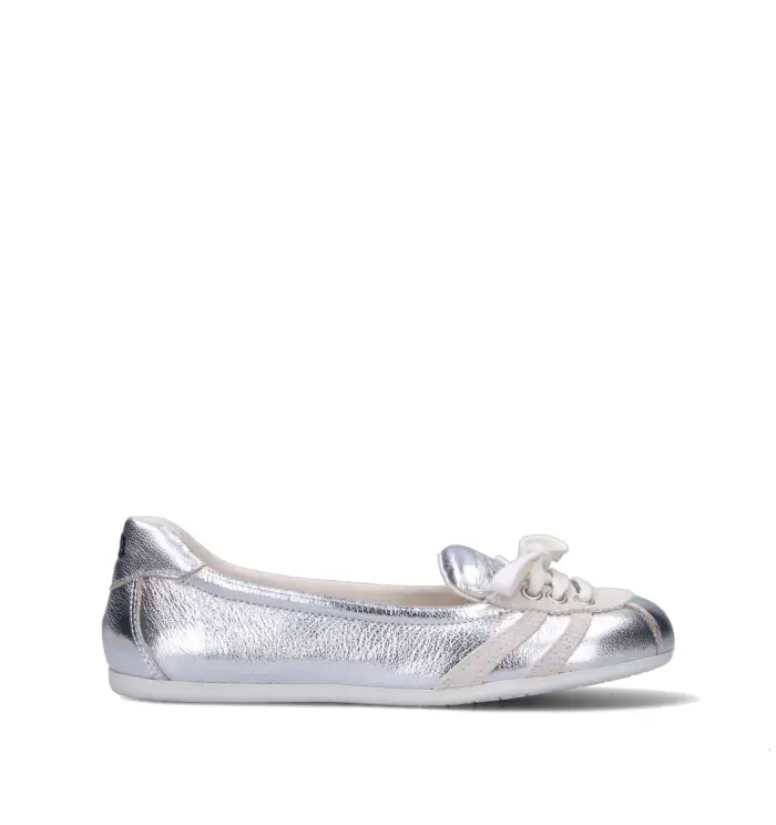BIBI LOU Ballerina donna argento in pelle Vario