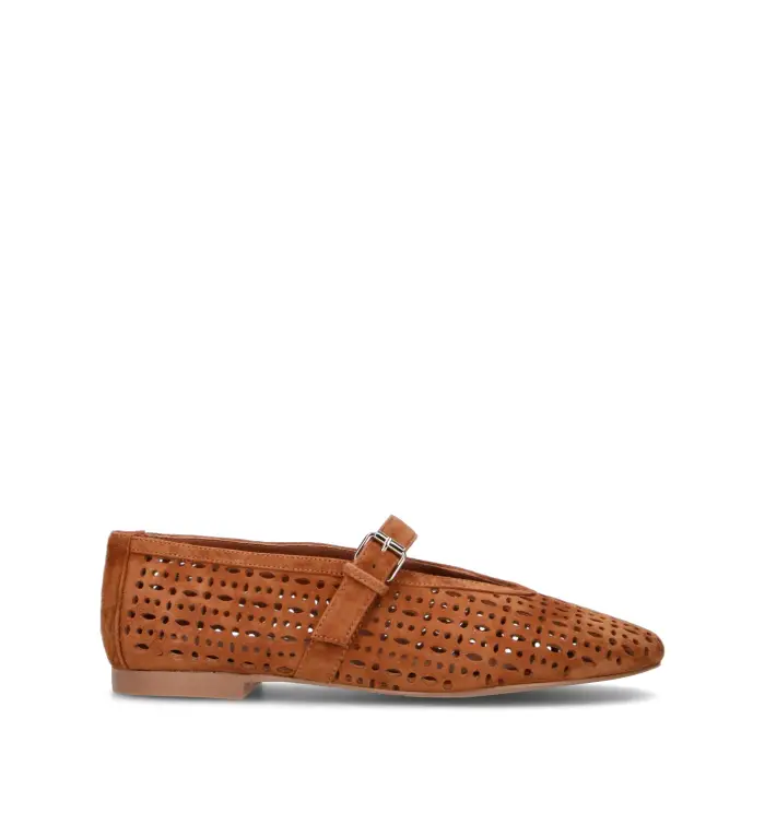 BIBI LOU Ballerina donna cuoio in suede Vario