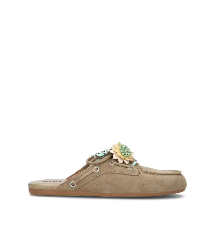 BIBI LOU Sabot donna beige in suede Vario