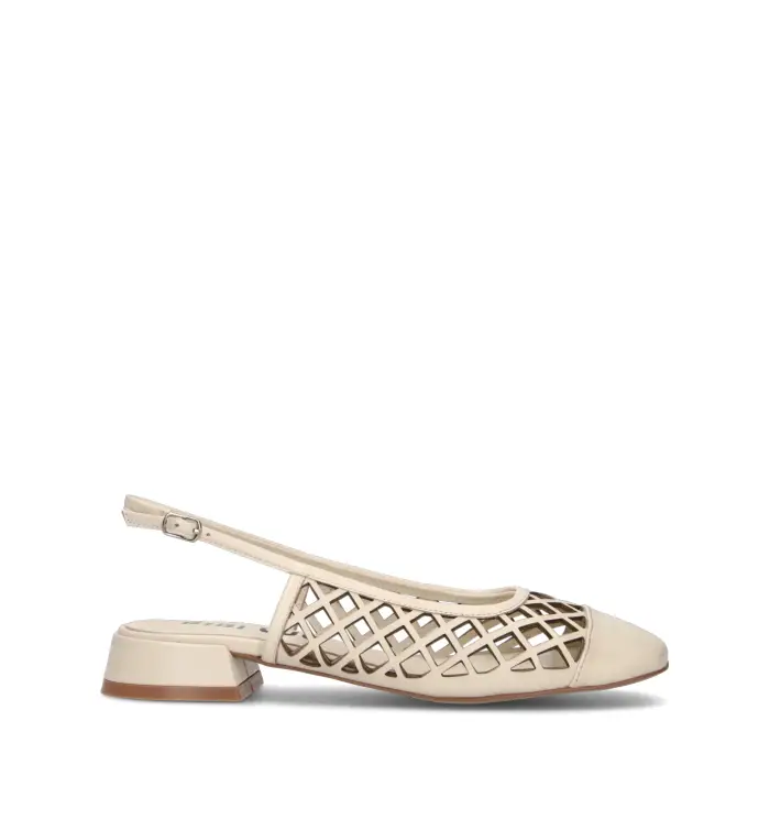 BIBI LOU Slingback donna bianca in pelle Vario