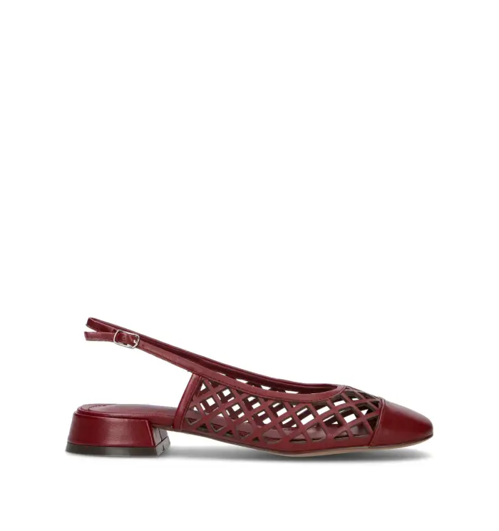BIBI LOU Slingback donna bordeaux in pelle Vario