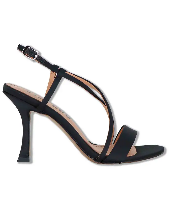Bibi Lou Slingback Zafiro in satin nero con tacco alto Donna 515Z75VK 03-NEGRO