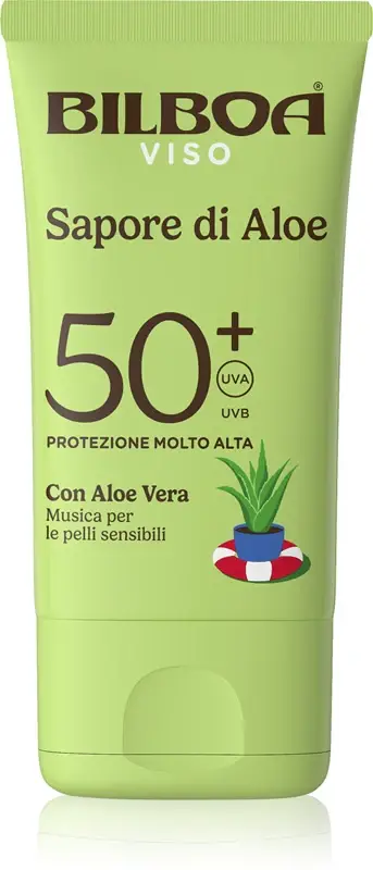 Bilboa Sapore di Aloe Viso crema abbronzante con aloe vera SPF 50+ 40 ml