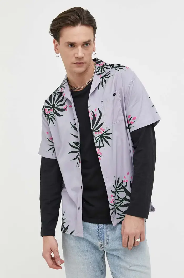 Billabong camicia in cotone Violetto