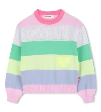 per ragazza U21971 Maglia multicolore arcobaleno (3años= 94cm), Casual, Cotone, moda per bambini