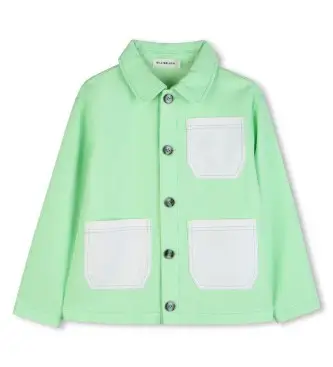Billieblush per ragazzo U21681 Giacca in twill verde (10años= 138cm), Casual, Cotone, moda per bambini