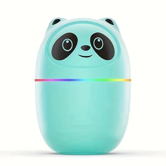 Luce LED portatile mini carino 220ml h2o Umidificatore nebulizzatore spray Doppio umidificante Diffusore di aromi oli essenziali USB per auto verde