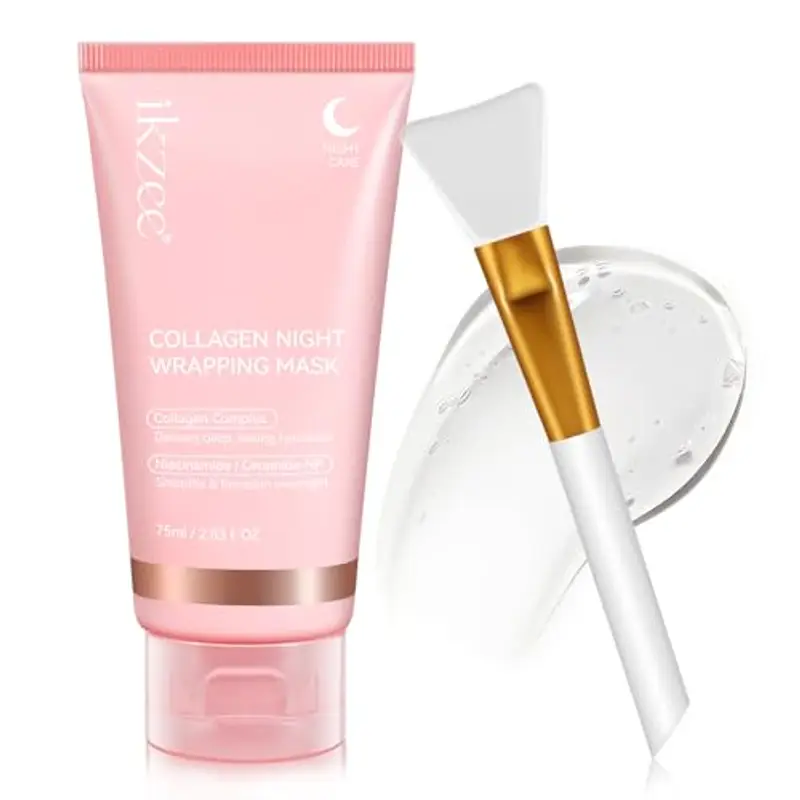 Frovetani Bio-Collagen Real Deep Mask Confezione, Collagen Night Wrapping Mask, Maschera Viso Peel off con Impacco Notturno al