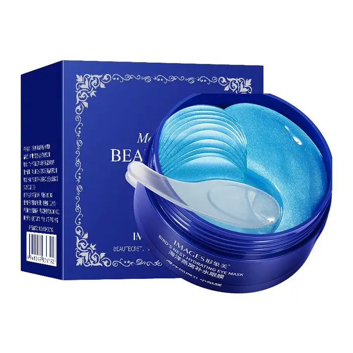 Bioaqua Ocean Bird s Nest Maschera idratante per gli occhi Essenza Maschera rassodante per gli occhi Idratante Anti-età Patch per gli occhi