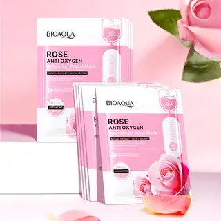 BIOAQUA Rose Anti Oxygen Activating Facial Mask #Mask - 1pcs