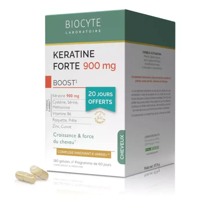 Biocyte Capelli Keratina Forte 900mg Boost 180 Capsule