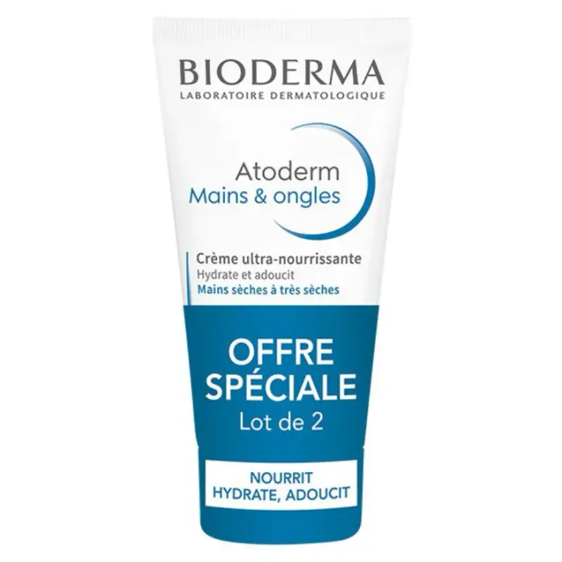 Bioderma Atoderm Crema Ultra Nutriente Mani Secche a Molto Secche 2x50ml