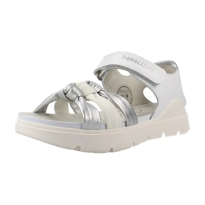 Sandali con zeppa Biomecanics 262221b Bianco
