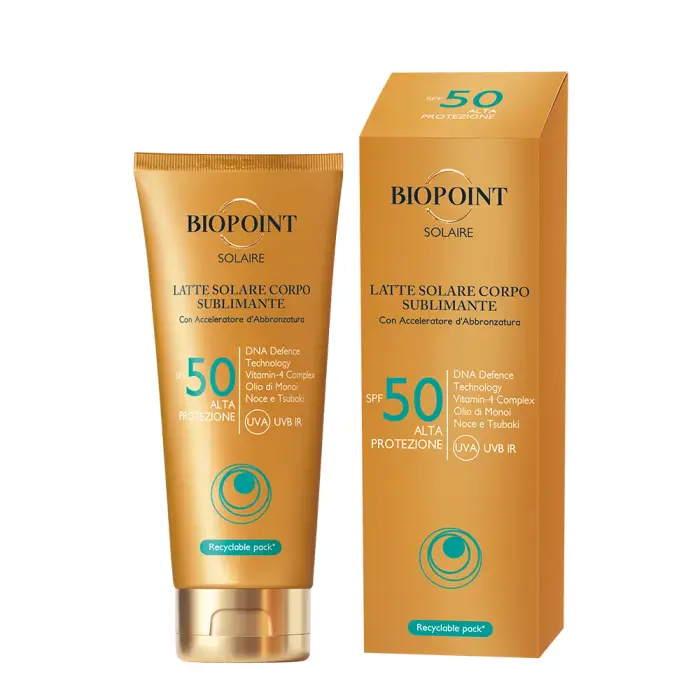 Biopoint Solaire - Latte solare corpo sublimante 200 ml - SPF
