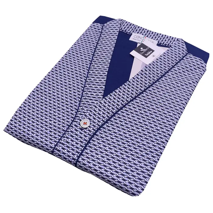 Bip Bip Pigiama da uomo 3648 cardigan orlato fresco cotone creazioni ocean