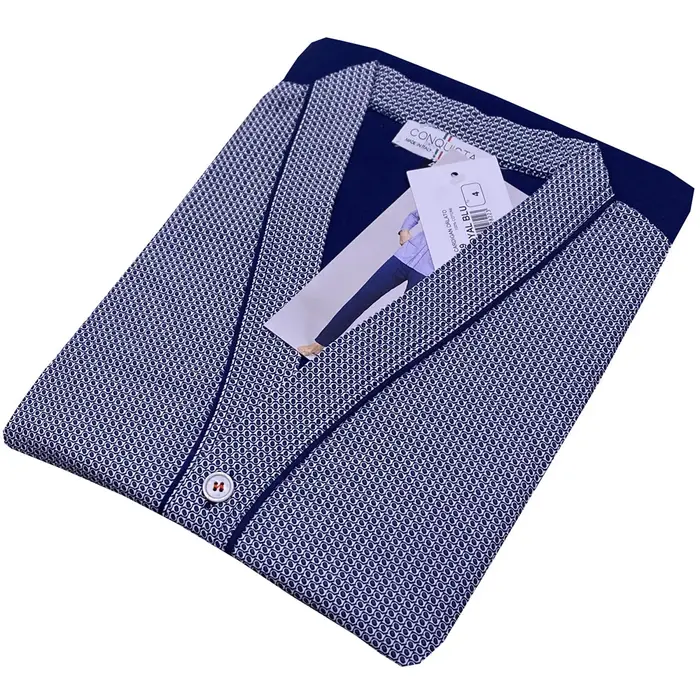 Bip Bip Pigiama da uomo 3669 cardigan orlato in cotone creazioni acciaio