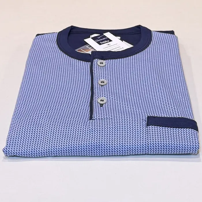 Bip Bip Pigiama serafino corto 3737 uomo creazioni crystal