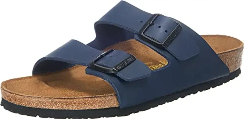 Birkenstock Arizona, Sandali unisex - adulto, blu, 41 (normale)