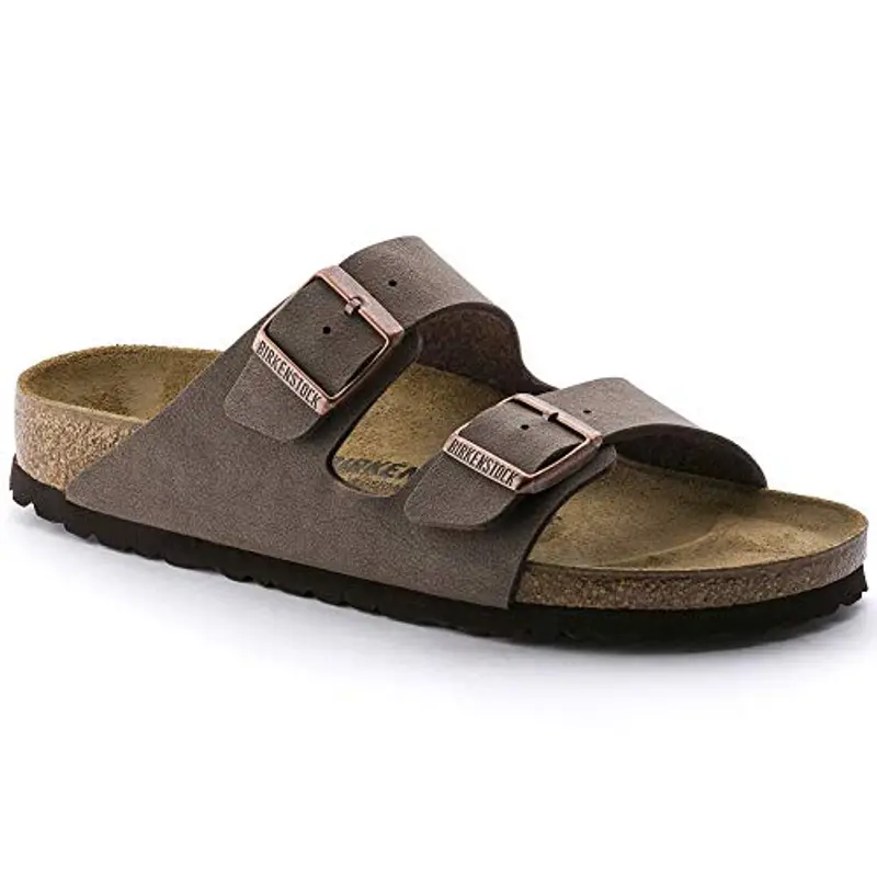 Birkenstock Arizona, Sandali unisex adulto, Marrone (Mocca Nubuk)