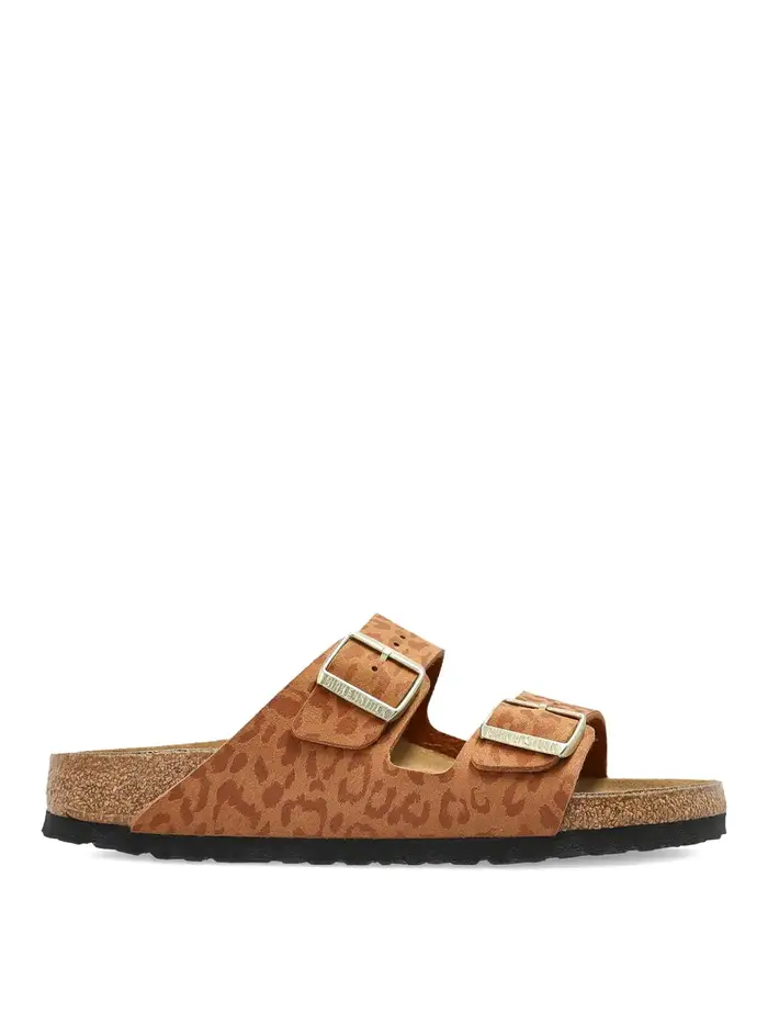 Birckenstock Sandalo Arizona Leo Pecan Animalier