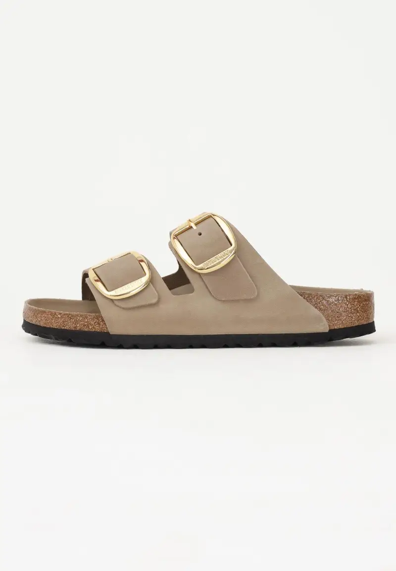 Birkenstock Ciabatte Arizona Big Buckle marrone tabacco da donna