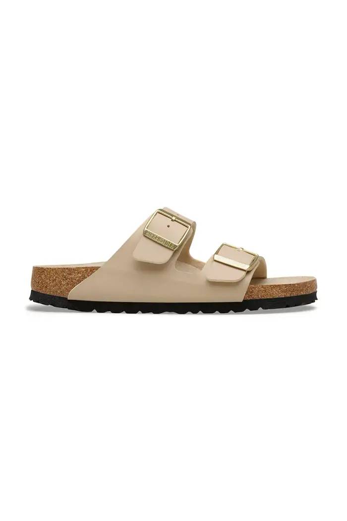 Birkenstock ciabatte slide da donna Arizona Birko-Flor Beige