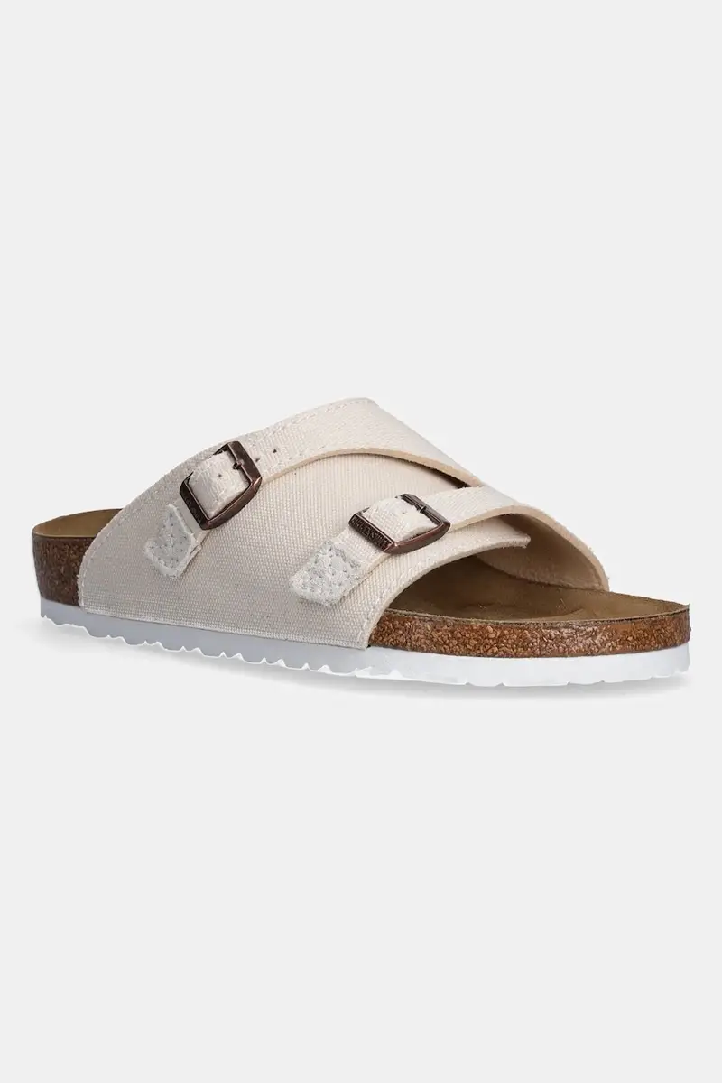 Birkenstock ciabatte slide Zürich uomo colore beige 1028800