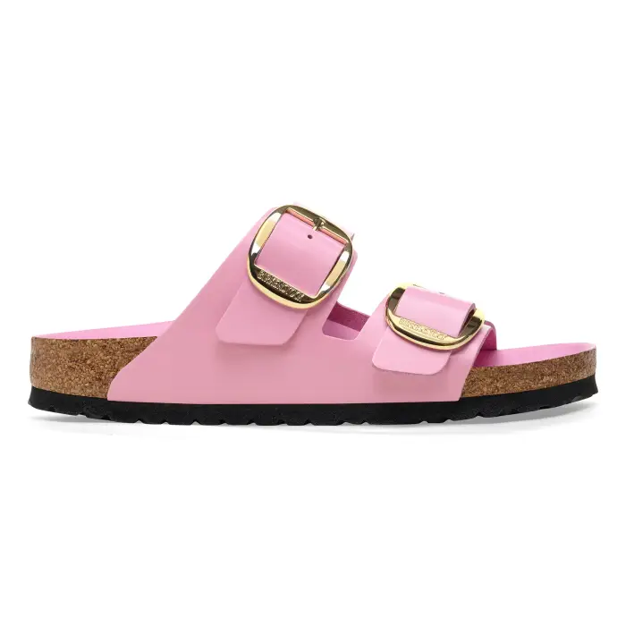 Birkenstock Ciabattine da donna Arizona Big Buckle Natural Leather Patent