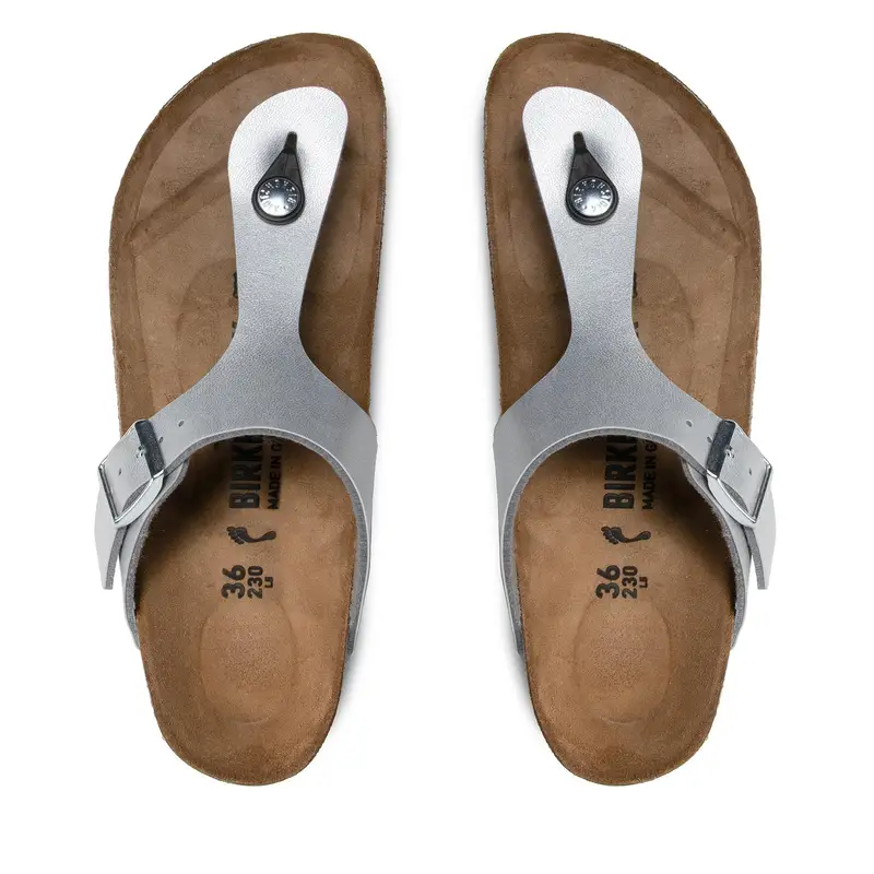 Birkenstock Infradito Gizeh Bs 0043853 Argento