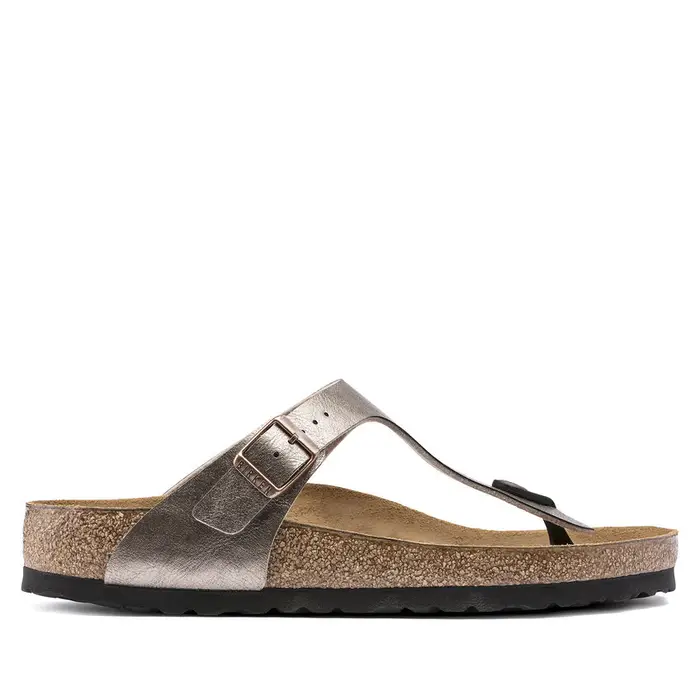 Birkenstock Infradito Gizeh Beige, Bronzo