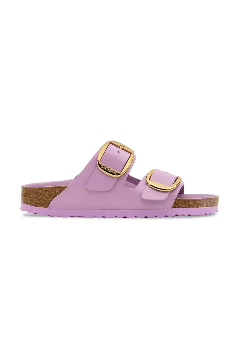 Birkenstock infradito in pelle Arizona Big Buckle donna colore violetto 1030328