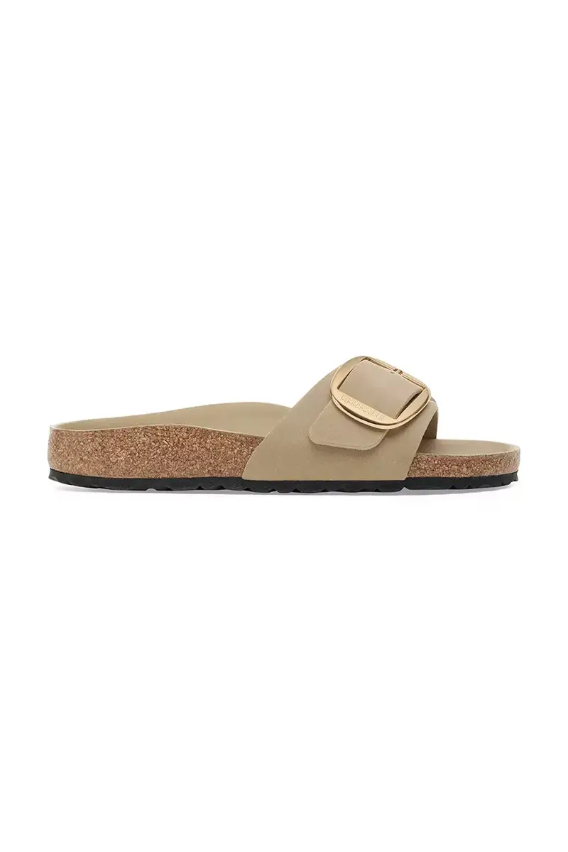 Ciabatte in Pelle con Fibbia MARRONE