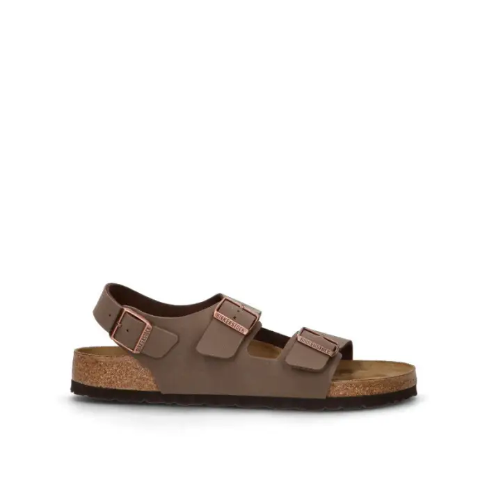 BIRKENSTOCK MILANO BS Ciabatta uomo marrone in pelle Vario