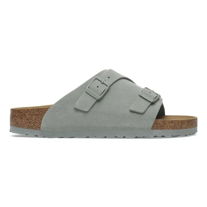 Sandali in pelle scamosciata Birkenstock Zürich Gris