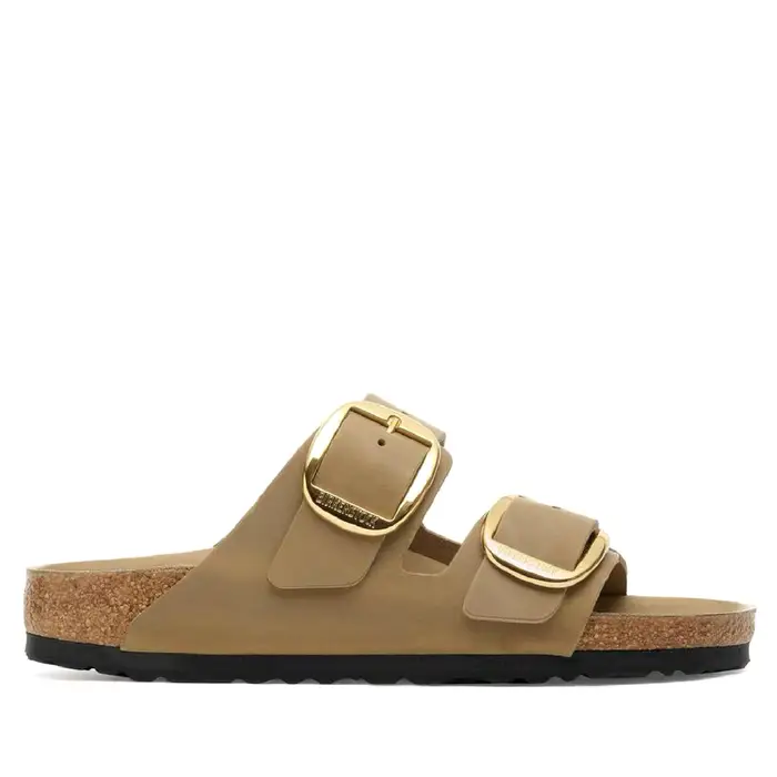 Sandalo Arizona Big Buckle Beige, Marrone