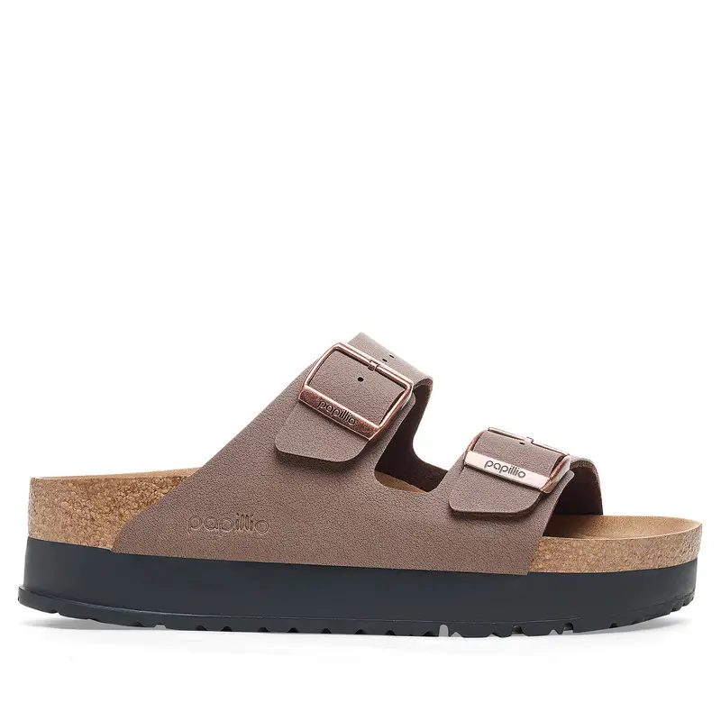 Birkenstock Sandalo Arizona Pap Flex Platform Marrone