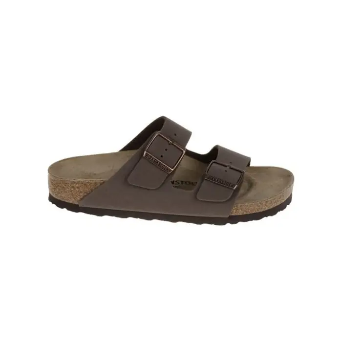Birkenstock scarpe uomo doppia fibbia in nubuck marrone