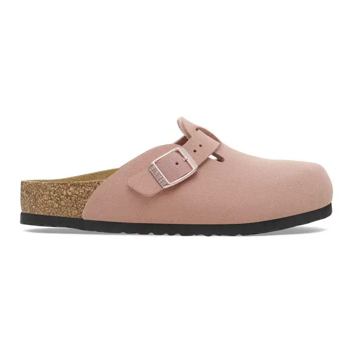 Zoccoli bambino Birkenstock Boston Birko-Flor Birkibuc Rose
